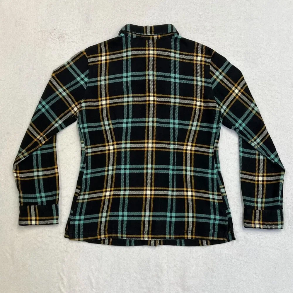 Womens Patagonia Long Sleeve Button Down Outdoor Flannel Plaid Shirt Size 6 EUC - Picture 2 of 4